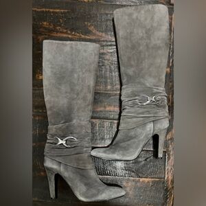Antonio Melani Julissa (also spelled Jullia) suede knee-high boots.